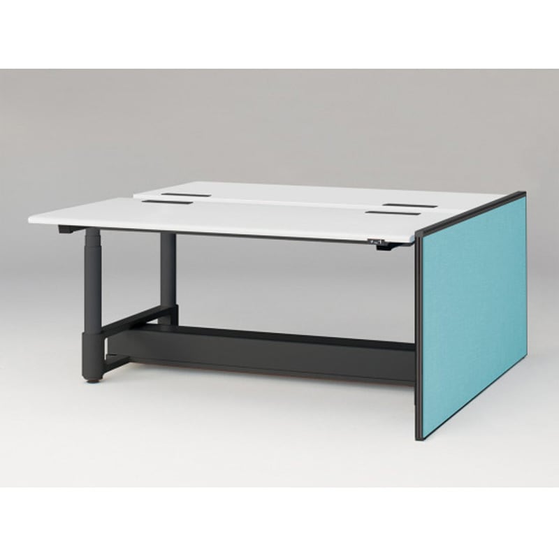 JZ-1607XKRNT1S4 トイロツインデスクD1600用 エンドロングパネル H720 布地FR<配送時組立サービス付> イトーキ ホワイト 奥行32mm  JZ-1607XKRNT1S4