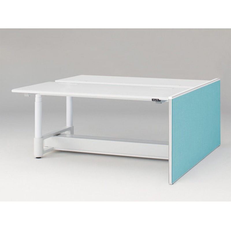 JZ-1807XKRNW9S4 トイロツインデスクD1800用 エンドロングパネル H720 布地FR<配送時組立サービス付> イトーキ ホワイト 奥行32mm  JZ-1807XKRNW9S4