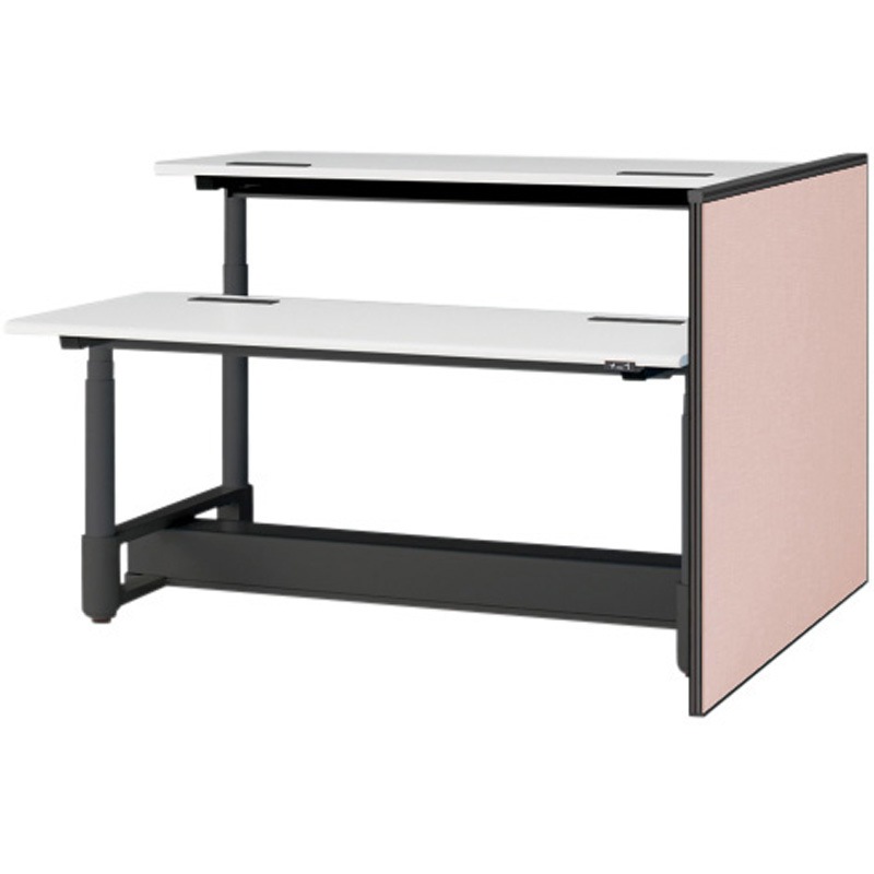 JZ-1410XKRNT1P4 トイロツインデスクD1400用 エンドロングパネル H1040 布地FR<配送時組立サービス付> イトーキ ホワイト 奥行32mm  JZ-1410XKRNT1P4