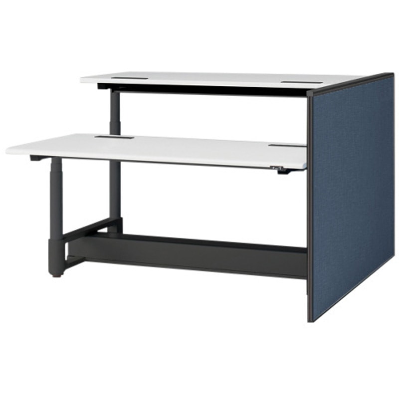 JZ-1610XKRNT1B5 トイロツインデスクD1600用 エンドロングパネル H1040 布地FR<配送時組立サービス付> イトーキ ホワイト 奥行32mm  JZ-1610XKRNT1B5