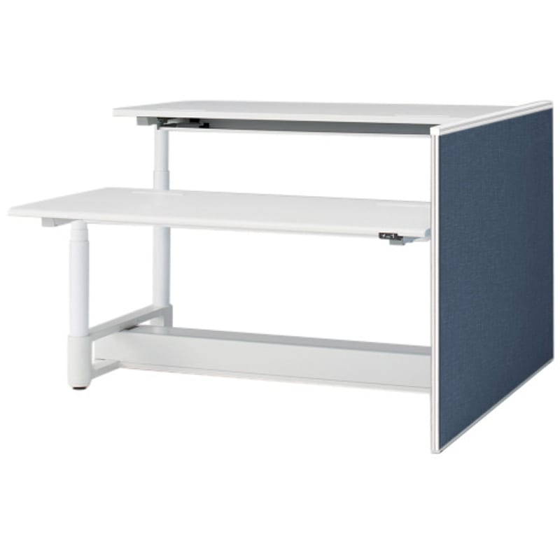 JZ-1610XKRNW9B5 トイロツインデスクD1600用 エンドロングパネル H1040 布地FR<配送時組立サービス付> イトーキ ホワイト 奥行32mm  JZ-1610XKRNW9B5 65,890円