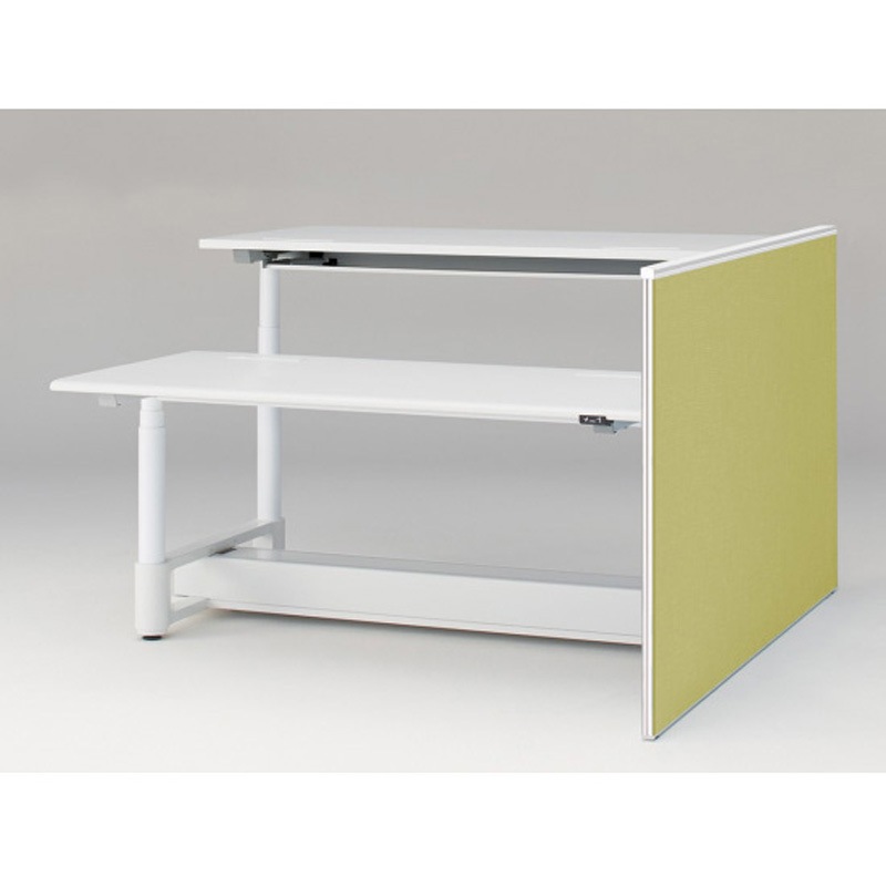 JZ-1810XKRNW9L9 トイロツインデスクD1800用 エンドロングパネル H1040 布地FR<配送時組立サービス付> イトーキ ホワイト 奥行32mm  JZ-1810XKRNW9L9