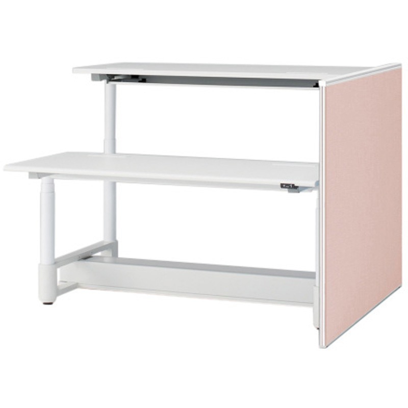 JZ-1411XKRNW9P4 トイロツインデスクD1400用 エンドロングパネル H1170 布地FR<配送時組立サービス付> イトーキ ホワイト 奥行32mm  JZ-1411XKRNW9P4