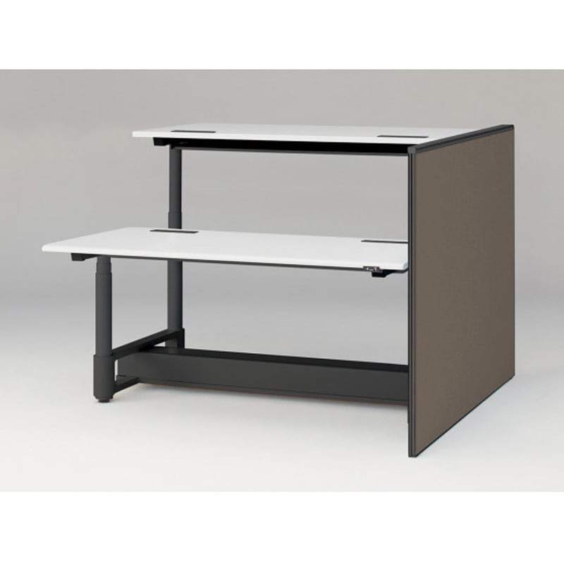 JZ-1611XKRNT1K3 トイロツインデスクD1600用 エンドロングパネル H1170 布地FR<配送時組立サービス付> イトーキ ホワイト 奥行32mm  JZ-1611XKRNT1K3