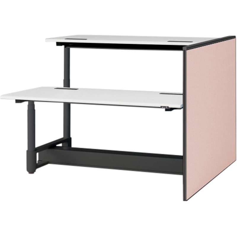 JZ-1611XKRNT1P4 トイロツインデスクD1600用 エンドロングパネル H1170 布地FR<配送時組立サービス付> イトーキ ホワイト 奥行32mm  JZ-1611XKRNT1P4