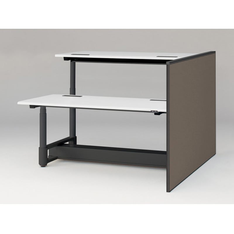 JZ-1811XKRNT1K3 トイロツインデスクD1800用 エンドロングパネル H1170 布地FR<配送時組立サービス付> イトーキ ホワイト 奥行32mm  JZ-1811XKRNT1K3