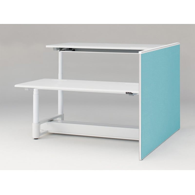 JZ-1811XKRNW9S4 トイロツインデスクD1800用 エンドロングパネル H1170 布地FR<配送時組立サービス付> イトーキ ホワイト 奥行32mm  JZ-1811XKRNW9S4