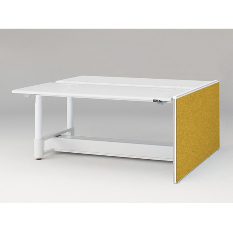 JZ-1607XKYNW9U5 トイロツインデスクD1600用 エンドロングパネル H720 不織布FY<配送時組立サービス付> イトーキ ホワイト 奥行32mm  JZ-1607XKYNW9U5