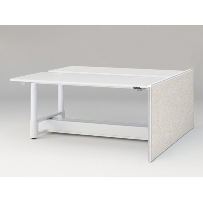 JZ-1807XKYNW9C7 トイロツインデスクD1800用 エンドロングパネル H720 不織布FY<配送時組立サービス付> イトーキ ホワイト 奥行32mm  JZ-1807XKYNW9C7 71,390円