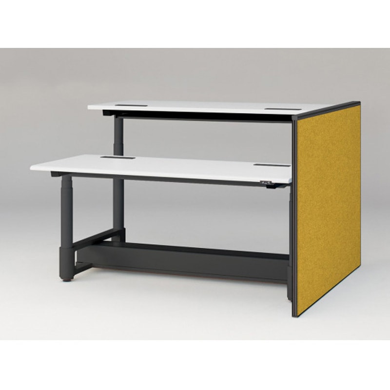 JZ-1410XKYNT1U5 トイロツインデスクD1400用 エンドロングパネル H1040 不織布FY<配送時組立サービス付> イトーキ ホワイト 奥行32mm  JZ-1410XKYNT1U5