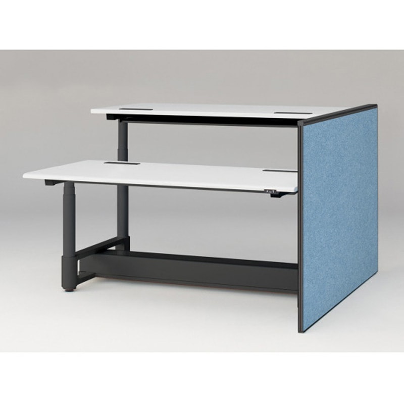 JZ-1610XKYNT1B7 トイロツインデスクD1600用 エンドロングパネル H1040 不織布FY<配送時組立サービス付> イトーキ ホワイト 奥行32mm  JZ-1610XKYNT1B7