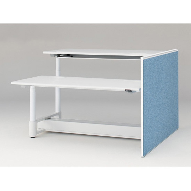 JZ-1610XKYNW9B7 トイロツインデスクD1600用 エンドロングパネル H1040 不織布FY<配送時組立サービス付> イトーキ ホワイト 奥行32mm  JZ-1610XKYNW9B7