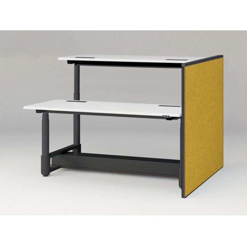 JZ-1411XKYNT1U5 トイロツインデスクD1400用 エンドロングパネル H1170 不織布FY<配送時組立サービス付> イトーキ ホワイト 奥行32mm  JZ-1411XKYNT1U5