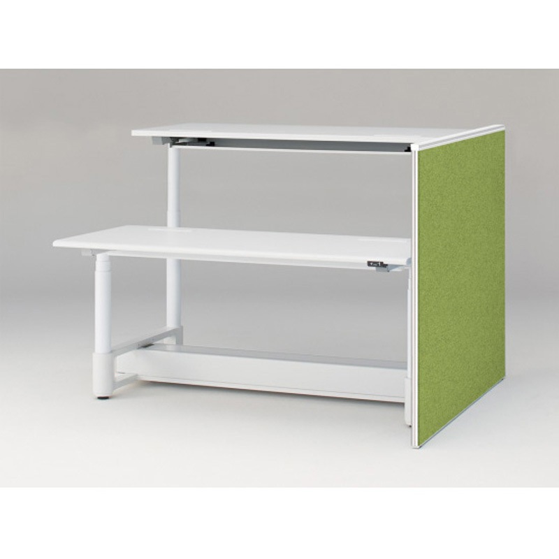 JZ-1411XKYNW9Q4 トイロツインデスクD1400用 エンドロングパネル H1170 不織布FY<配送時組立サービス付> イトーキ ホワイト 奥行32mm  JZ-1411XKYNW9Q4