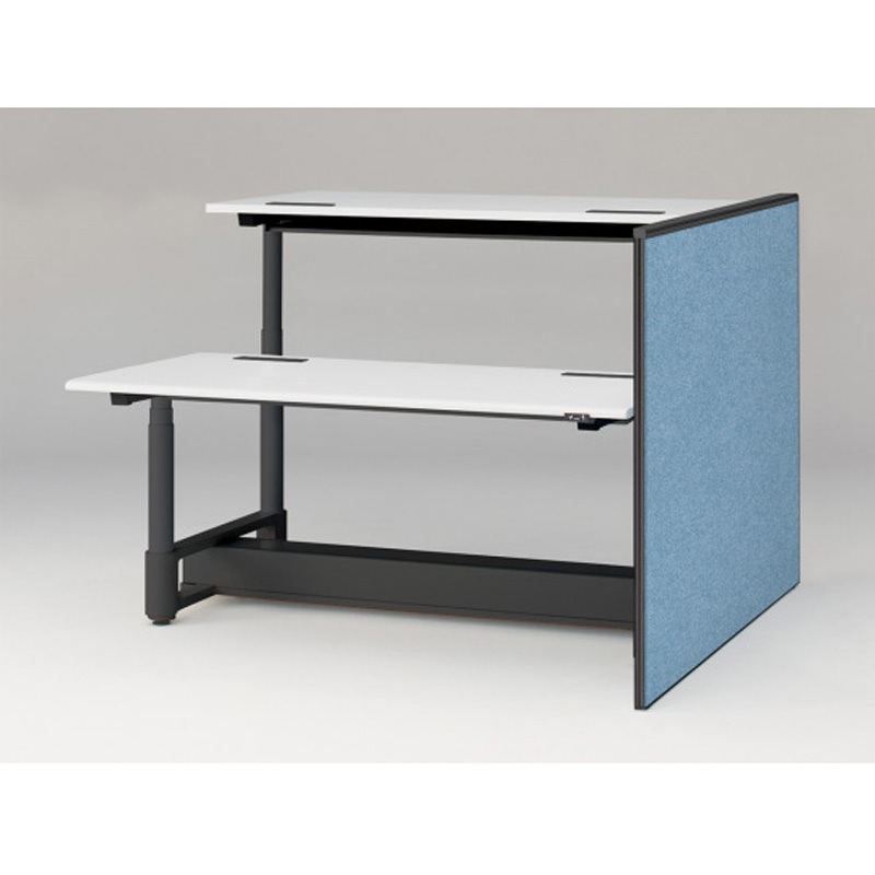 JZ-1611XKYNT1B7 トイロツインデスクD1600用 エンドロングパネル H1170 不織布FY<配送時組立サービス付> イトーキ ホワイト 奥行32mm  JZ-1611XKYNT1B7