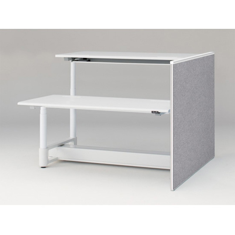 JZ-1611XKYNW9C5 トイロツインデスクD1600用 エンドロングパネル H1170 不織布FY<配送時組立サービス付> イトーキ ホワイト 奥行32mm  JZ-1611XKYNW9C5 76,890円