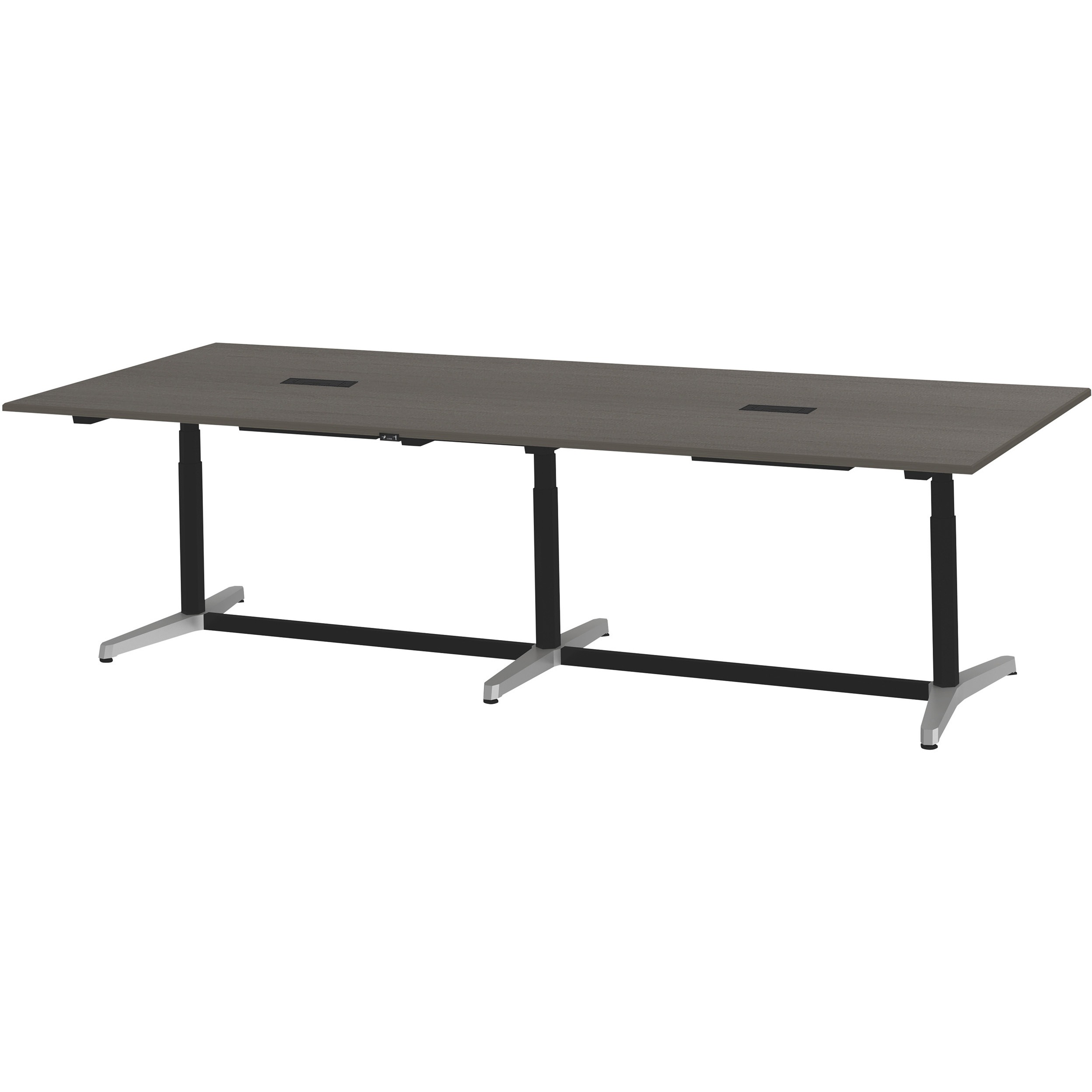 JZT-3212HA-APR トイロ 大型テーブル 配線キャップ付 昇降スイッチタイプ アルミミラー脚 W3200×D1200<配送時組立サービス付> 1台 イトーキ 【通販モノタロウ】