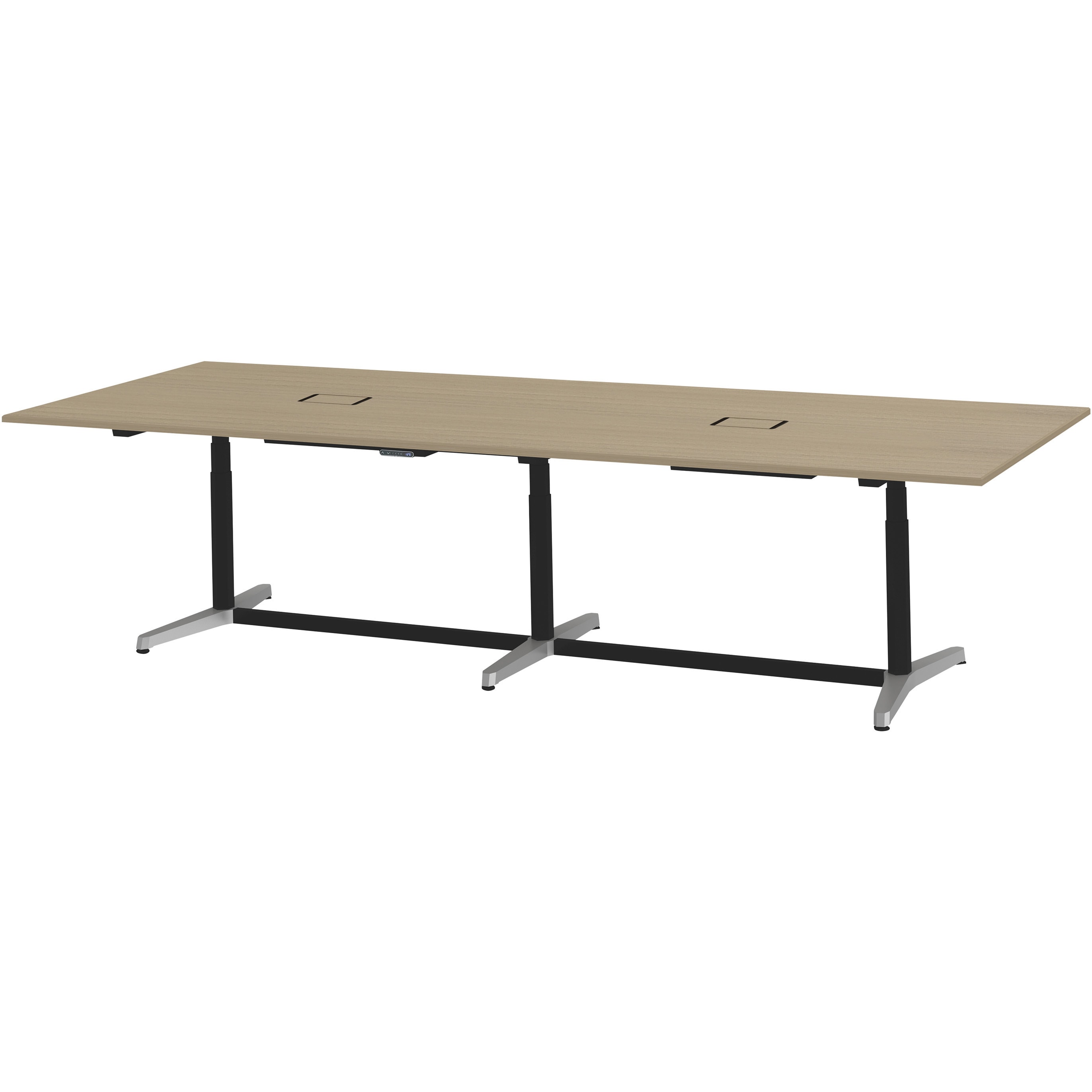 JZT-3612WB1-APM トイロ 大型テーブル 配線カバー付 インジケータ―付昇降スイッチタイプ アルミミラー脚 W3600×D1200<配送時組立サービス付> 1台 イトーキ 【通販モノタロウ】