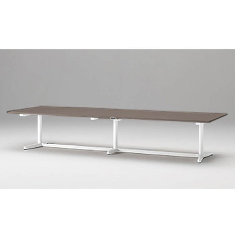 JZT-3612NA-AWR トイロ 大型テーブル 昇降スイッチタイプ 塗装脚 W3600×D1200<配送時組立サービス付> イトーキ ホワイト 高さ720mm  JZT-3612NA-AWR