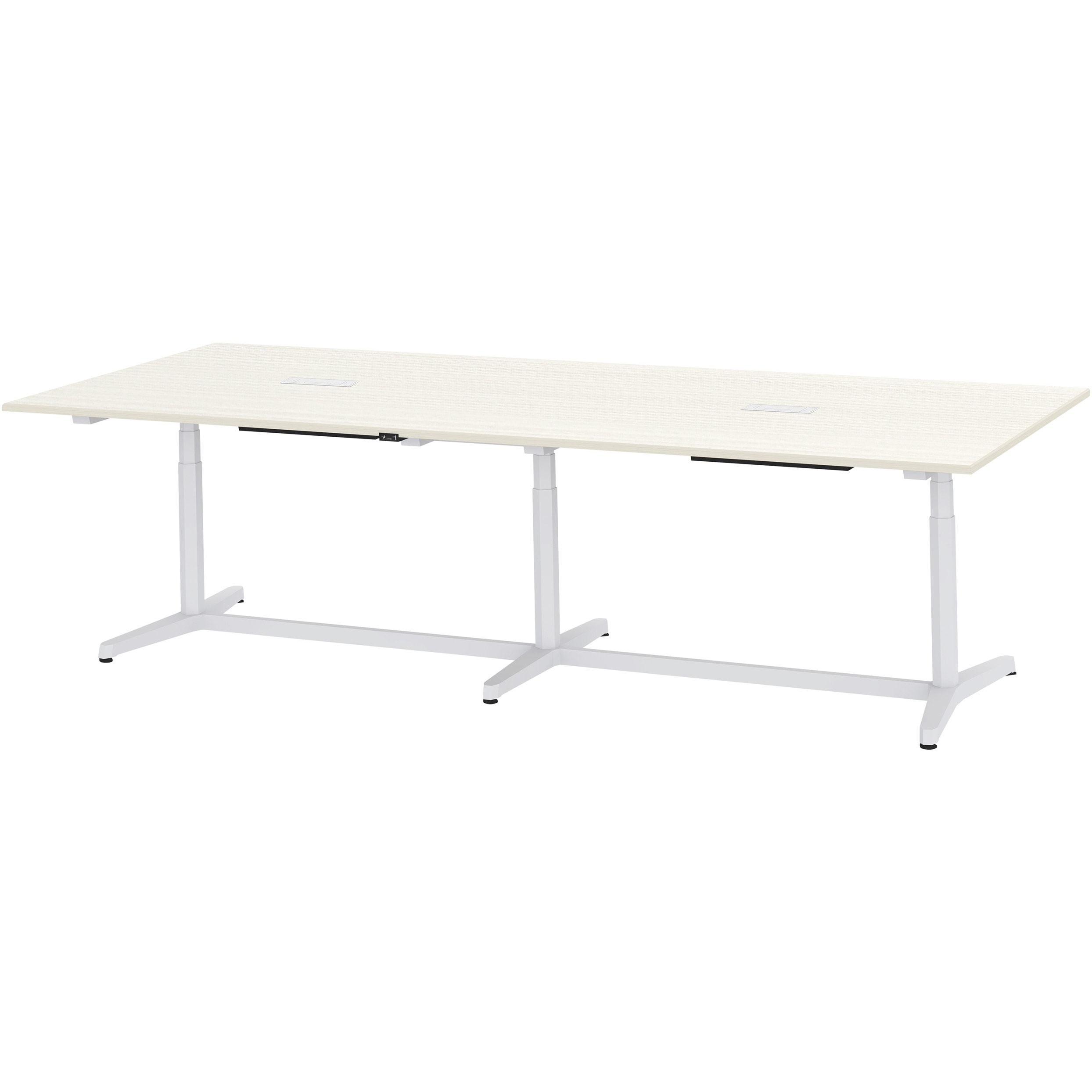 JZT-3212HA-AWH トイロ 大型テーブル 配線キャップ付 昇降スイッチタイプ 塗装脚 W3200×D1200<配送時組立サービス付> 1台 イトーキ 【通販モノタロウ】