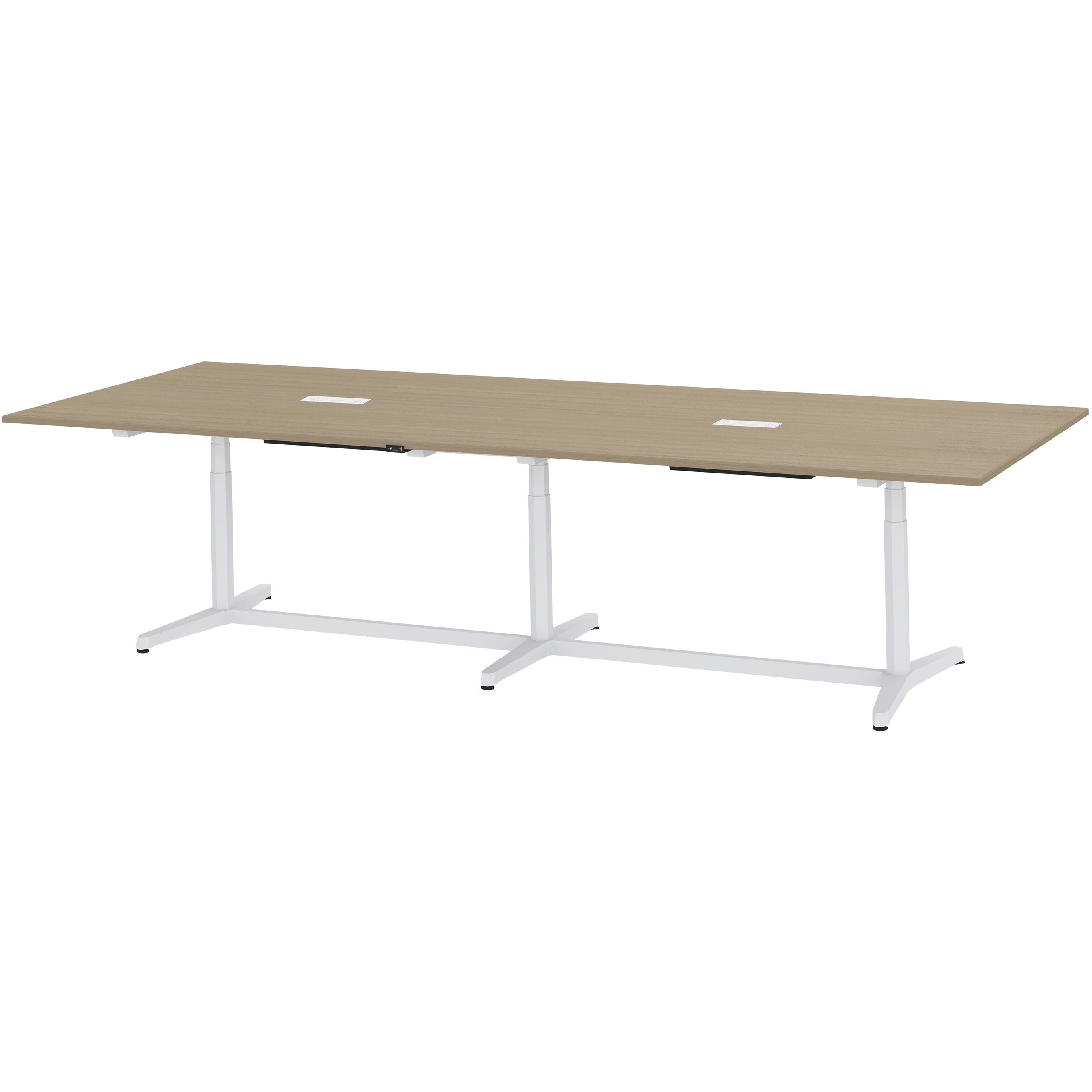 JZT-3612HA-AWM トイロ 大型テーブル 配線キャップ付 昇降スイッチタイプ 塗装脚 W3600×D1200<配送時組立サービス付> 1台 イトーキ 【通販モノタロウ】