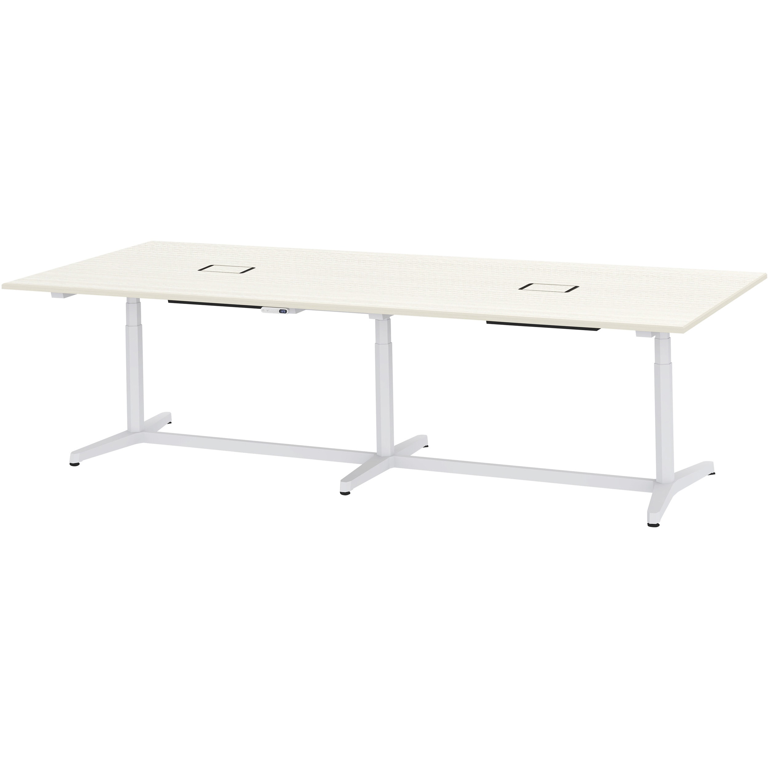 JZT-3212WB1-AWH トイロ 大型テーブル 配線カバー付 インジケータ―付昇降スイッチタイプ 塗装脚 W3200×D1200<配送時組立サービス付> 1台 イトーキ 【通販モノタロウ】