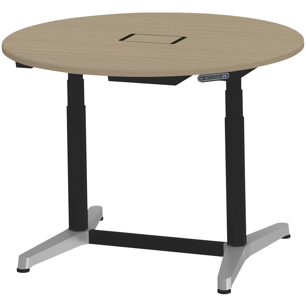 JZT-12CWB1-APM トイロ 円型テーブル 配線カバー付 インジケータ―付スイッチタイプ アルミミラー脚 Φ1200<配送時組立サービス付> 1台 イトーキ 【通販モノタロウ】 199,900円