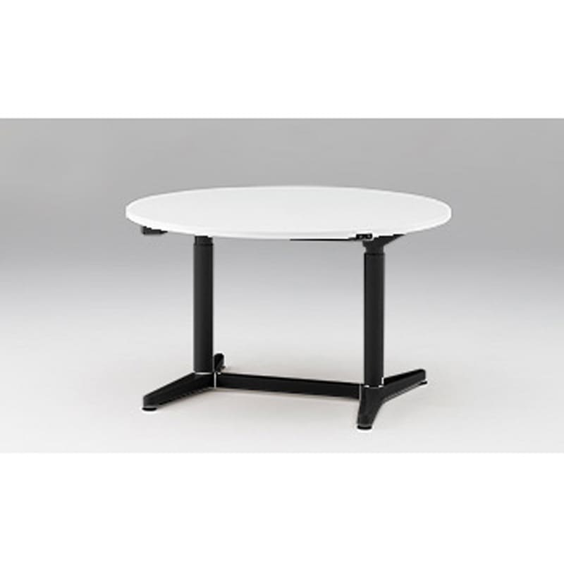 JZT-12CNA-ATL トイロ 円型テーブル 昇降スイッチタイプ 塗装脚 Φ1200<配送時組立サービス付> イトーキ ブラック 高さ720mm  JZT-12CNA-ATL