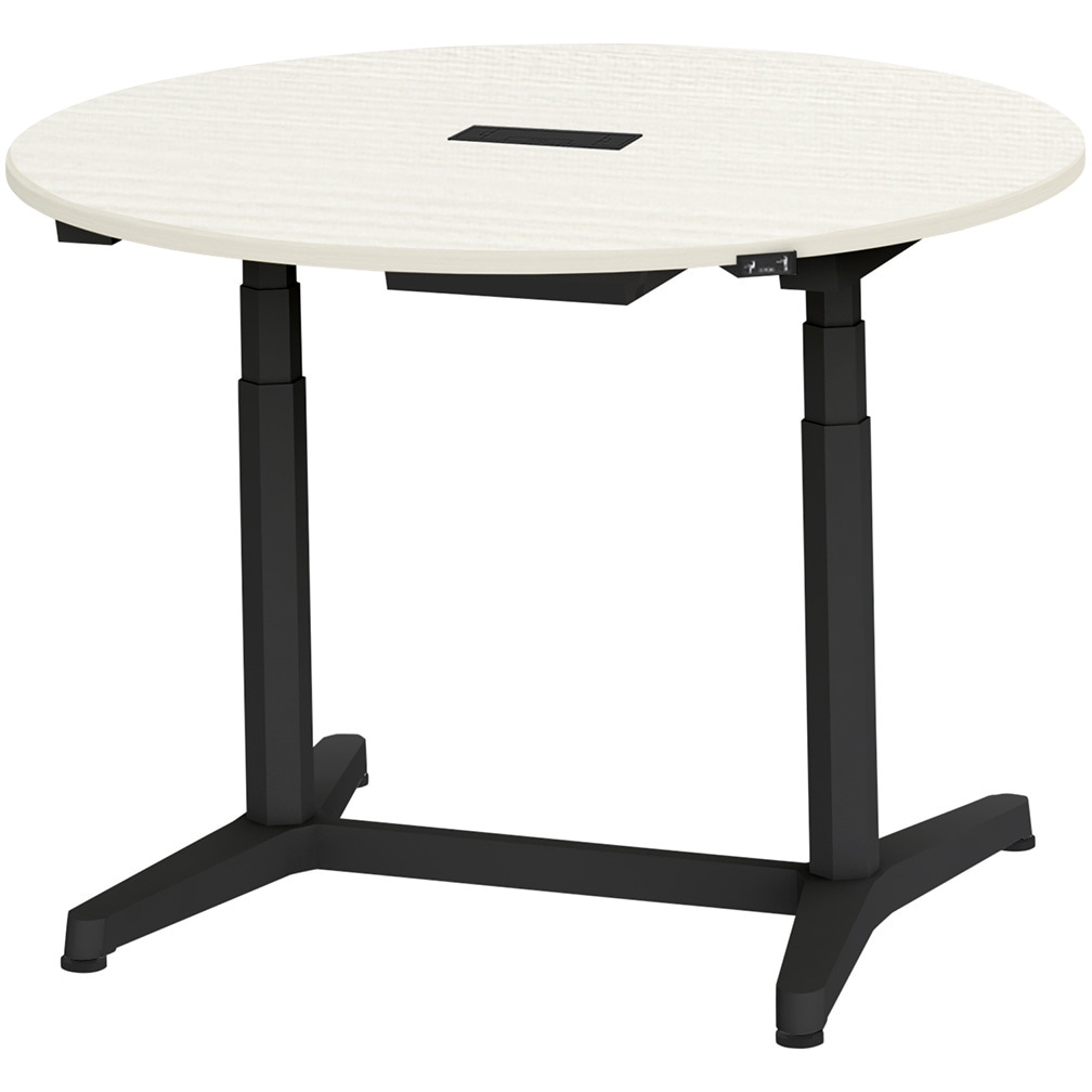 JZT-12CHA-ATH トイロ 円型テーブル 配線キャプ付 昇降スイッチタイプ 塗装脚 Φ1200<配送時組立サービス付> 1台 イトーキ 【通販モノタロウ】