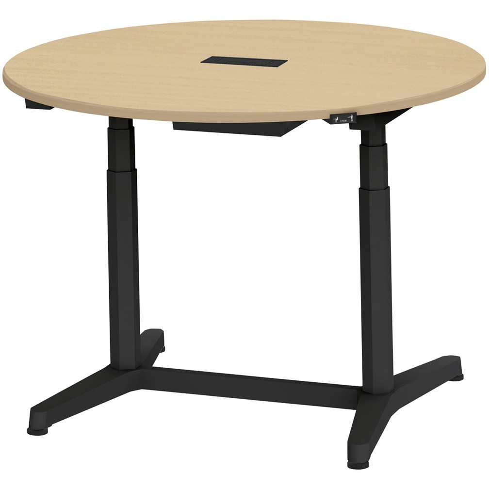 JZT-12CHA-ATX トイロ 円型テーブル 配線キャプ付 昇降スイッチタイプ 塗装脚 Φ1200<配送時組立サービス付> 1台 イトーキ 【通販モノタロウ】 179,900円