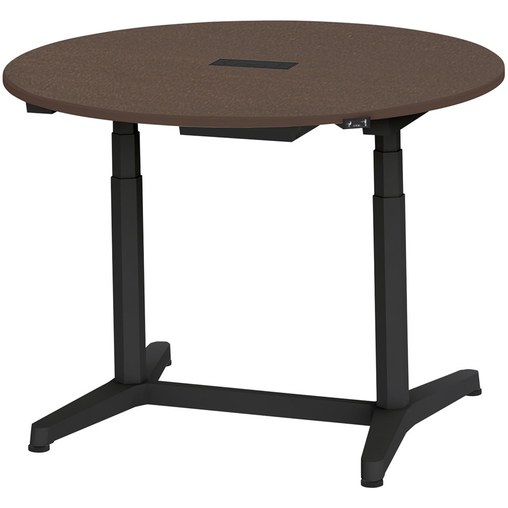 JZT-12CHA-ATY トイロ 円型テーブル 配線キャプ付 昇降スイッチタイプ 塗装脚 Φ1200<配送時組立サービス付> 1台 イトーキ 【通販モノタロウ】