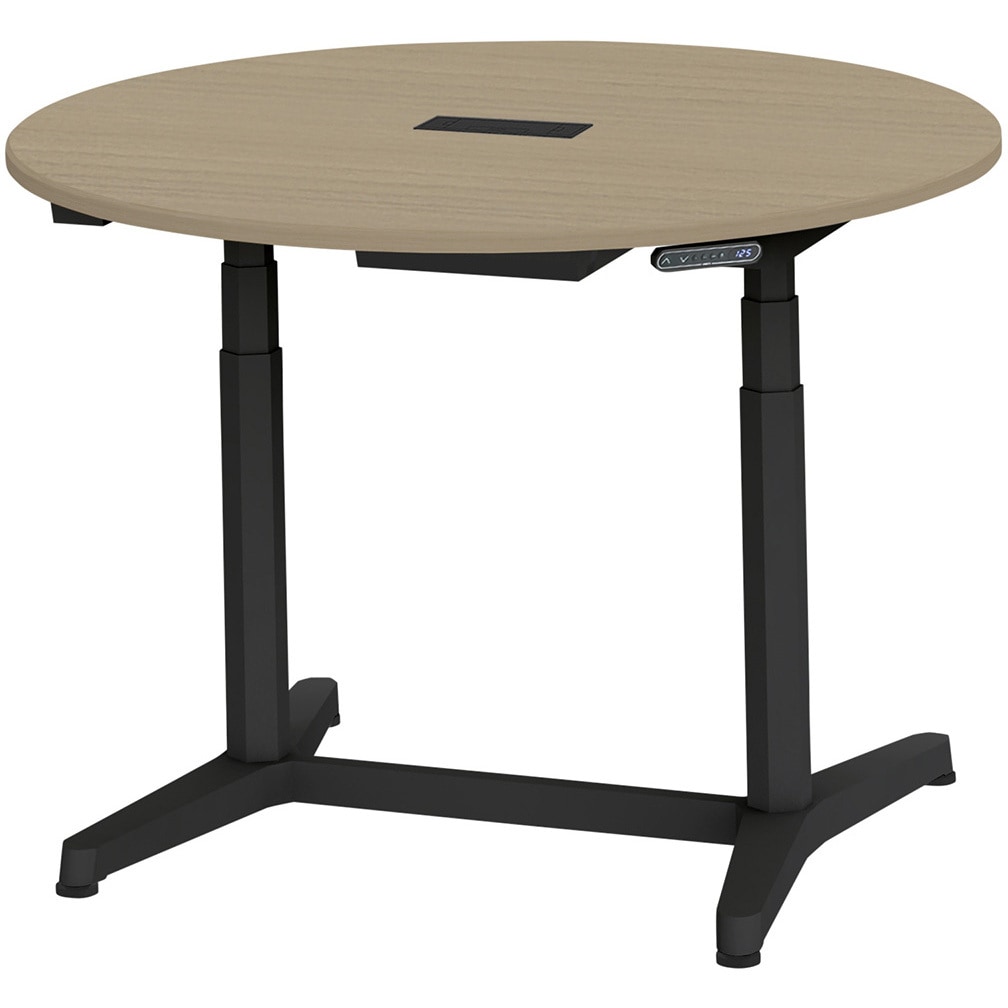 JZT-12CHB-ATM トイロ 円型テーブル 配線キャプ付 インジケータ―付スイッチタイプ 塗装脚 Φ1200<配送時組立サービス付> 1台 イトーキ 【通販モノタロウ】