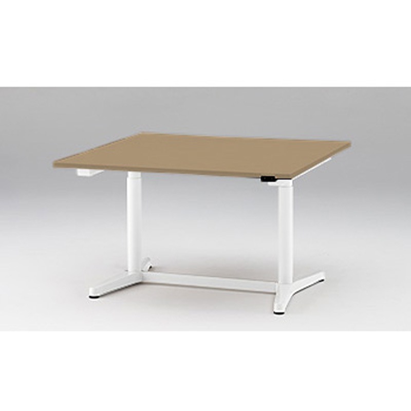 JZT-1212NA-AWM トイロ 正方形テーブル 昇降スイッチタイプ 塗装脚 W1200<配送時組立サービス付> イトーキ ホワイト 高さ720mm  JZT-1212NA-AWM