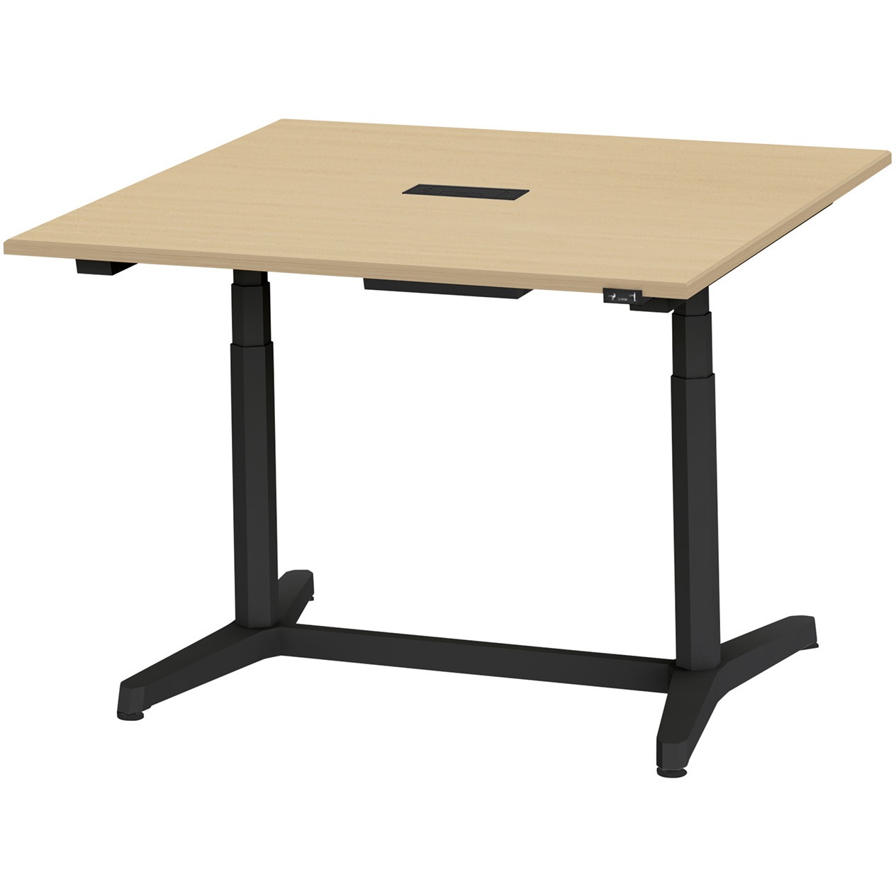 JZT-1212HA-ATX トイロ 正方形テーブル 配線キャプ付 昇降スイッチタイプ 塗装脚 W1200<配送時組立サービス付> 1台 イトーキ 【通販モノタロウ】