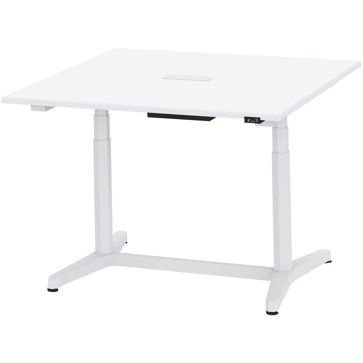 JZT-1212HA-AWL トイロ 正方形テーブル 配線キャプ付 昇降スイッチタイプ 塗装脚 W1200<配送時組立サービス付> 1台 イトーキ 【通販モノタロウ】