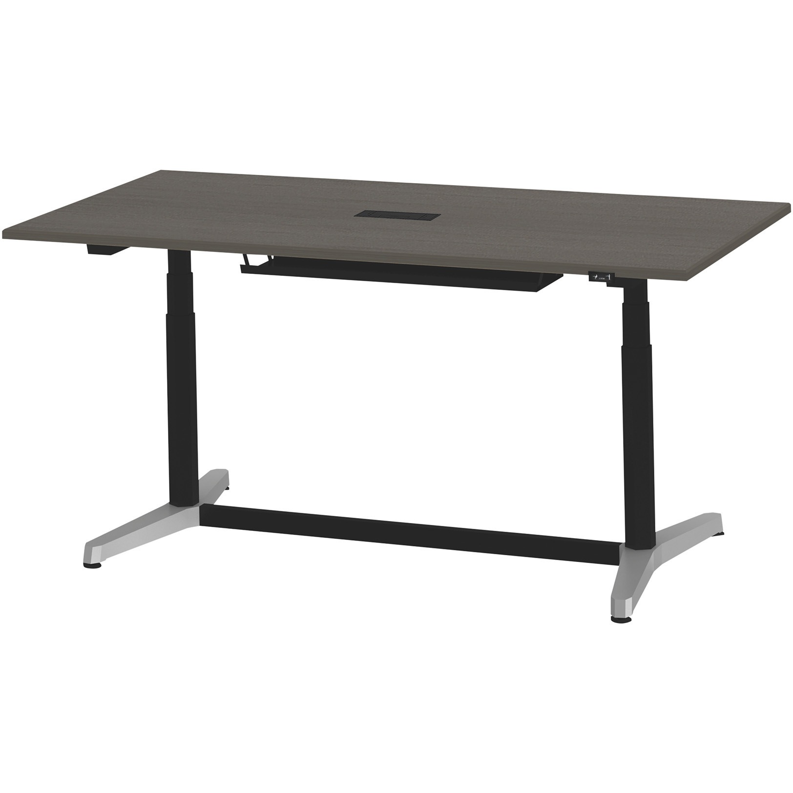 JZT-1809HA-APR トイロテーブル 配線キャップ付 昇降スイッチタイプ アルミミラー脚 W1800×D900<配送時組立サービス付> 1台 イトーキ 【通販モノタロウ】