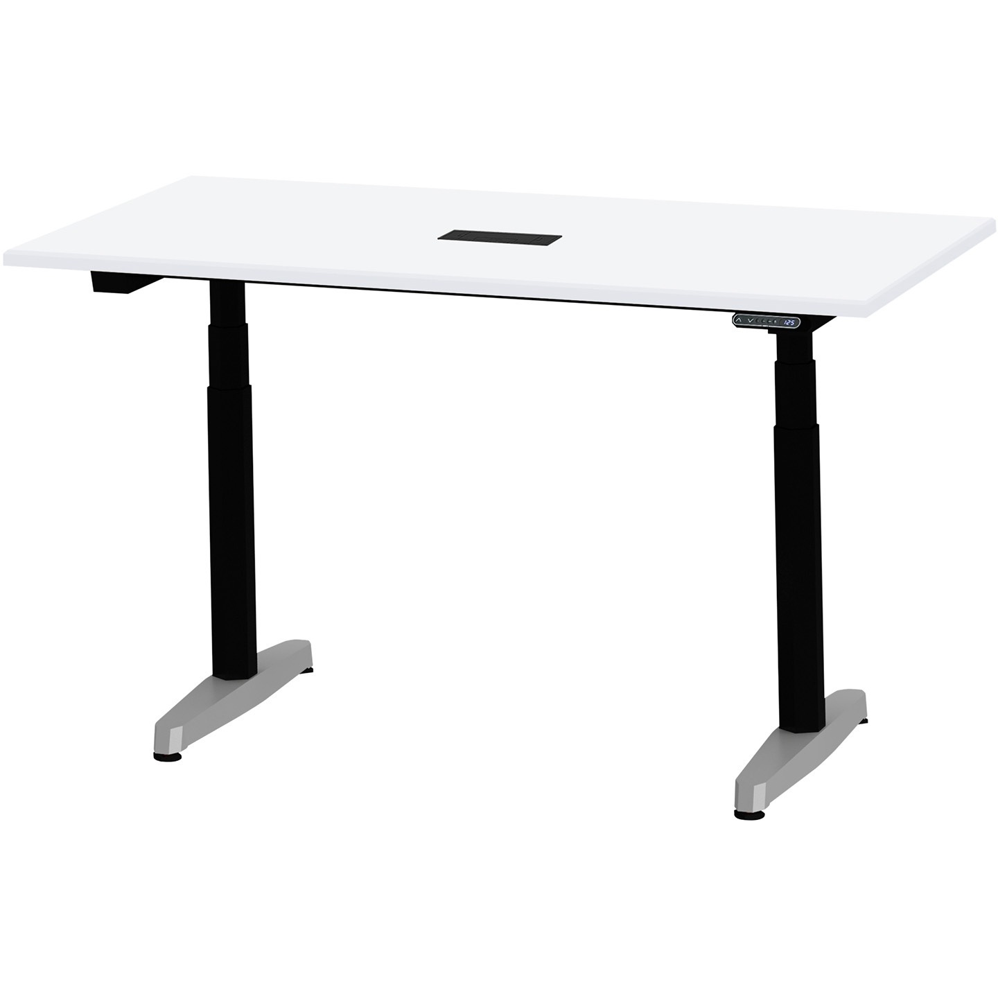 JZT-1507HB-APL トイロテーブル 配線キャップ付 インジケータ―付昇降スイッチタイプ アルミミラー脚 W1500×D750<配送時組立サービス付> 1台 イトーキ 【通販モノタロウ】