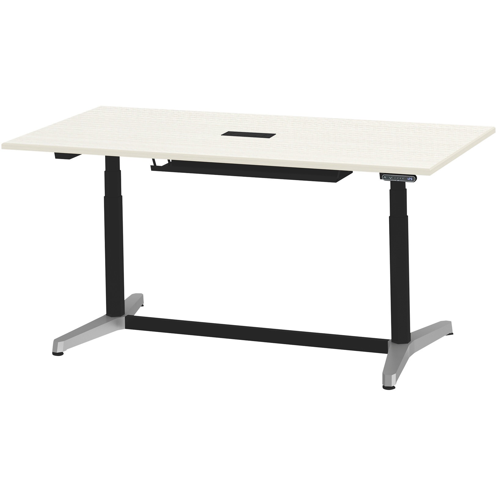 JZT-1809HB-APH トイロテーブル 配線キャップ付 インジケータ―付昇降スイッチタイプ アルミミラー脚 W1800×D900<配送時組立サービス付> 1台 イトーキ 【通販モノタロウ】