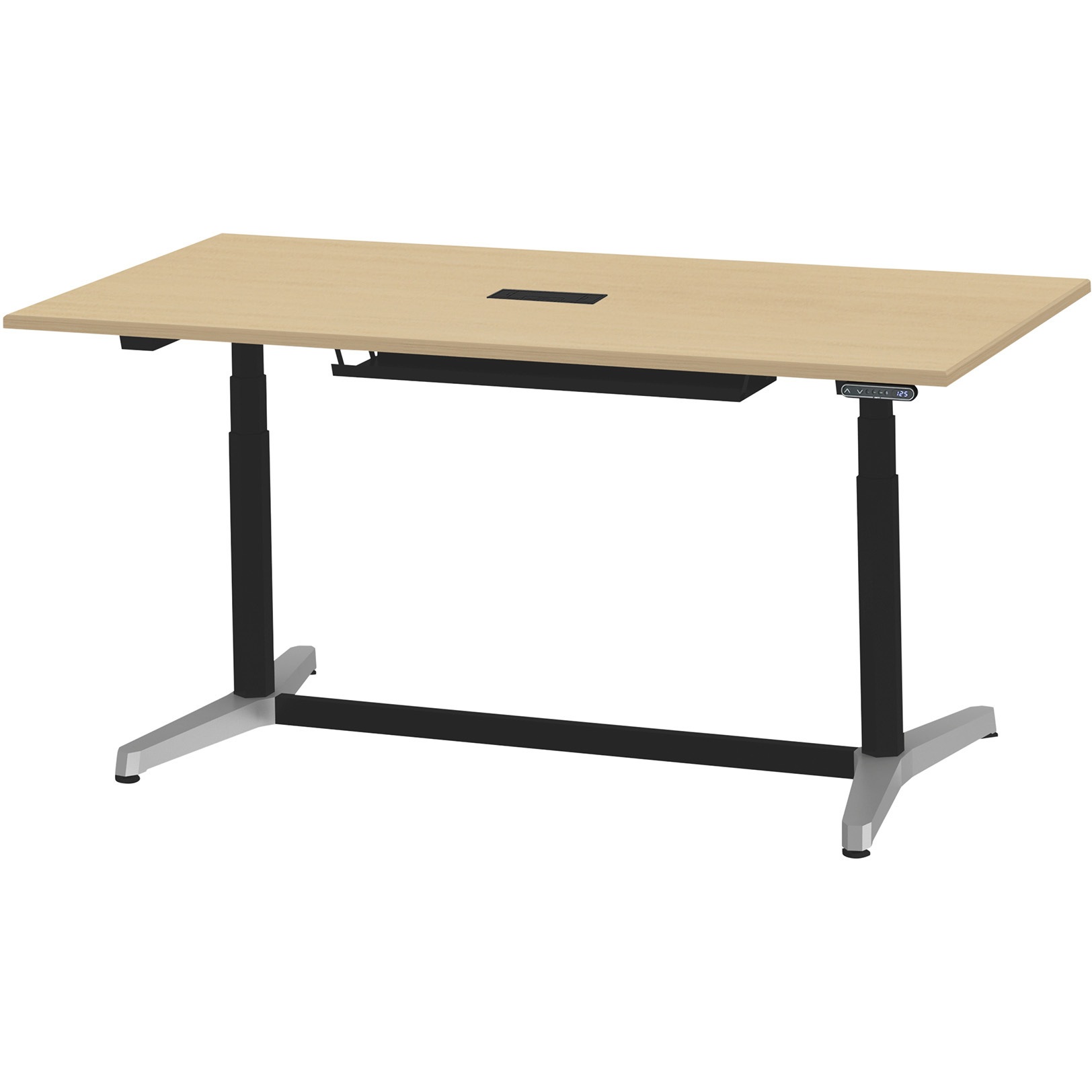 JZT-1809HB-APX トイロテーブル 配線キャップ付 インジケータ―付昇降スイッチタイプ アルミミラー脚 W1800×D900<配送時組立サービス付> 1台 イトーキ 【通販モノタロウ】