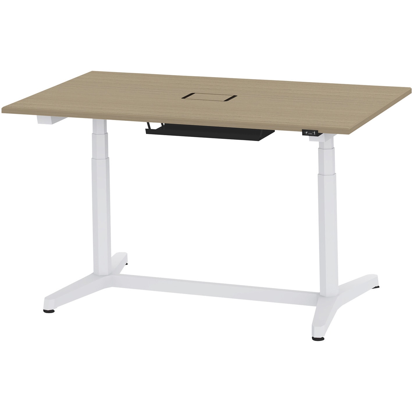 JZT-1509WA1-AWM トイロテーブル 配線カバー付 昇降スイッチタイプ 塗装脚 W1500×D900<配送時組立サービス付> 1台 イトーキ 【通販モノタロウ】