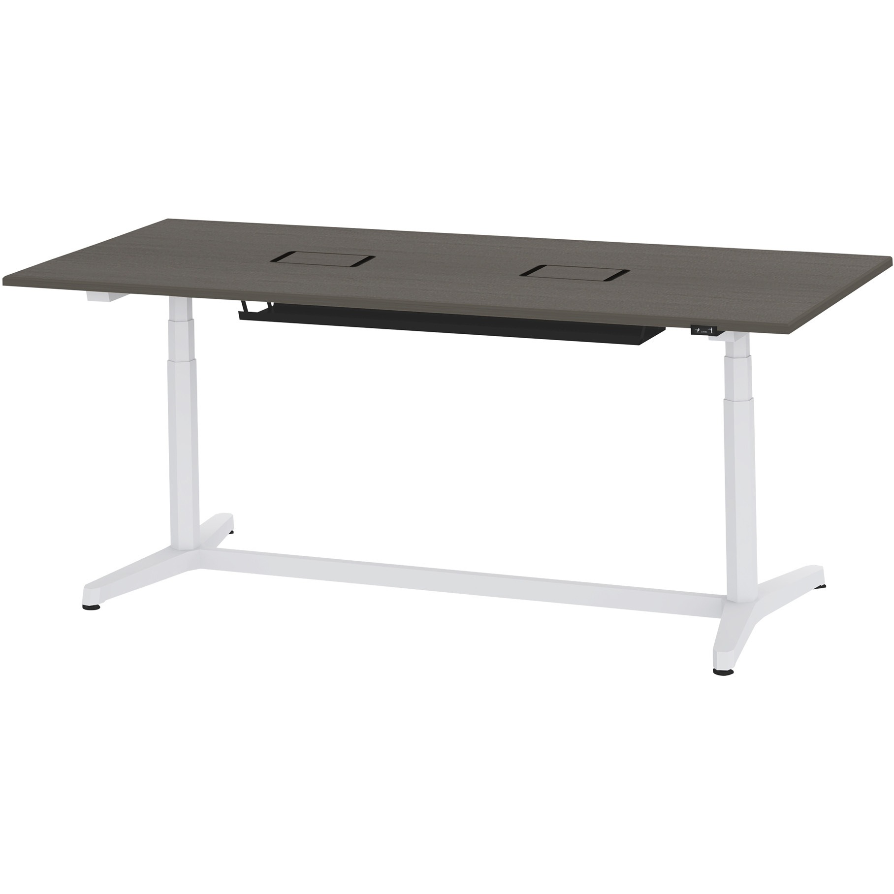 JZT-2109WA1-AWR トイロテーブル 配線カバー付 昇降スイッチタイプ 塗装脚 W2100×D900<配送時組立サービス付> 1台 イトーキ 【通販モノタロウ】