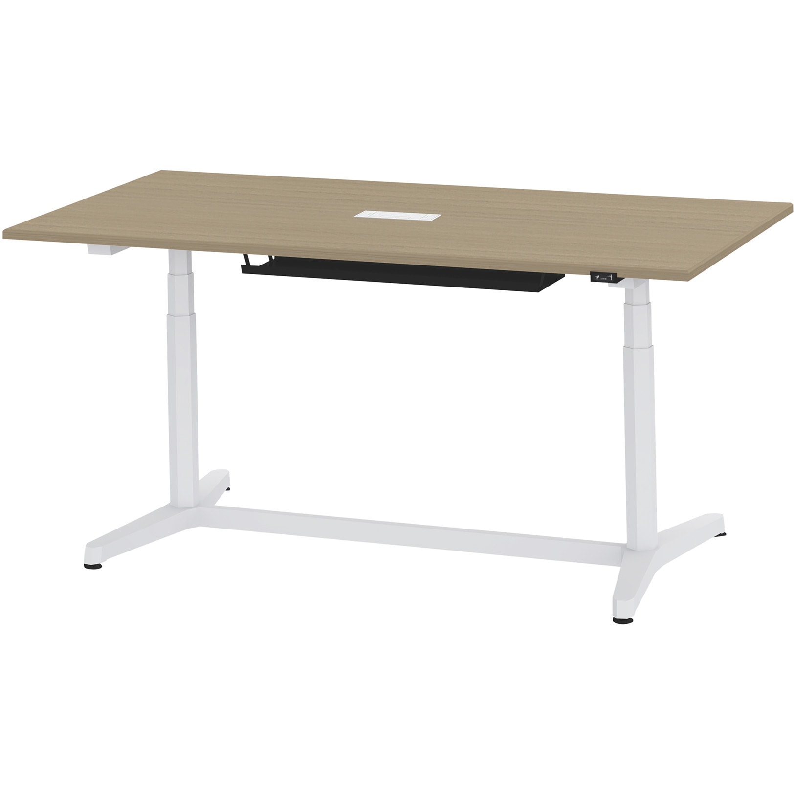 JZT-1809HA-AWM トイロテーブル 配線キャップ付 昇降スイッチタイプ 塗装脚 W1800×D900<配送時組立サービス付> 1台 イトーキ 【通販モノタロウ】