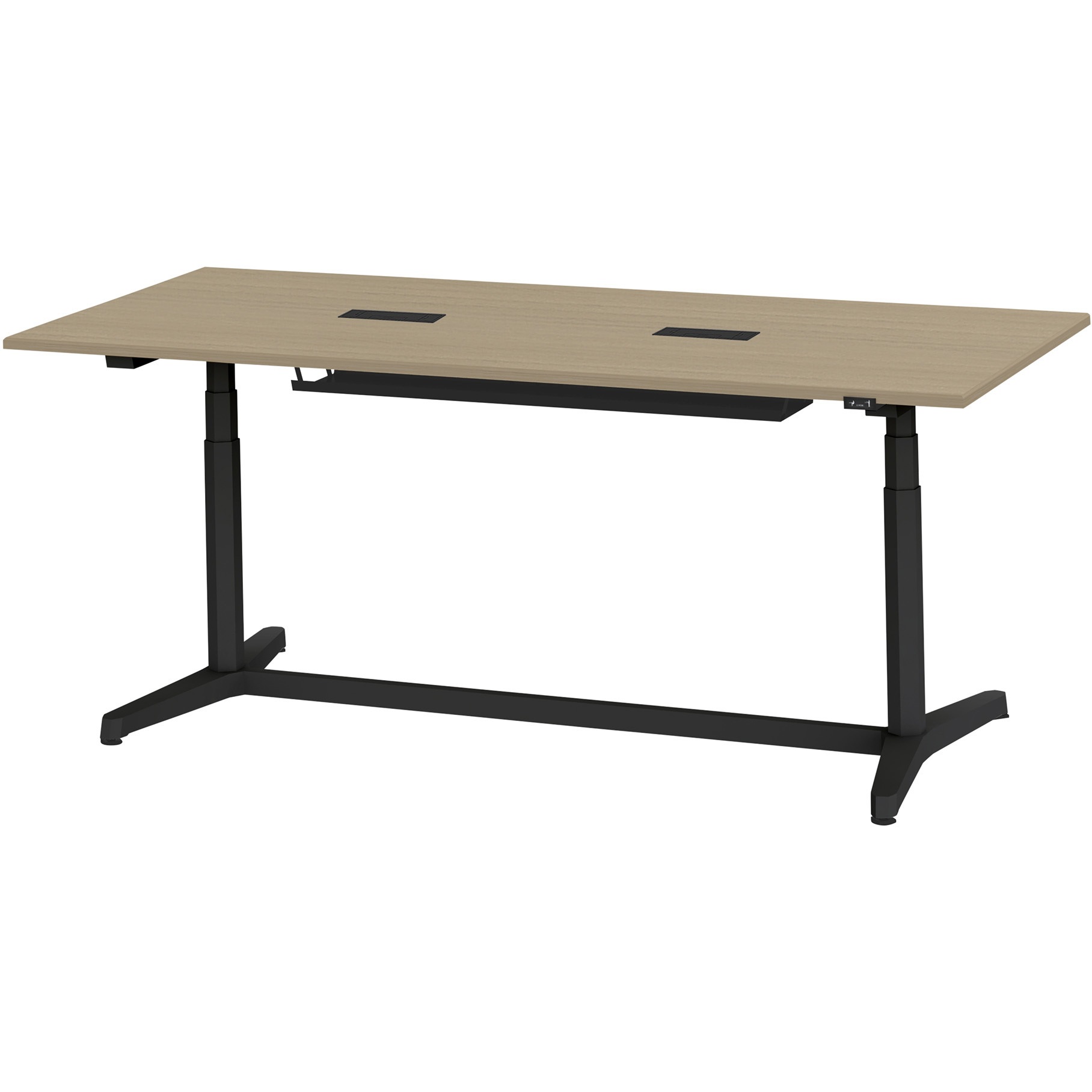 JZT-2109HA-ATM トイロテーブル 配線キャップ付 昇降スイッチタイプ 塗装脚 W2100×D900<配送時組立サービス付> 1台 イトーキ 【通販モノタロウ】