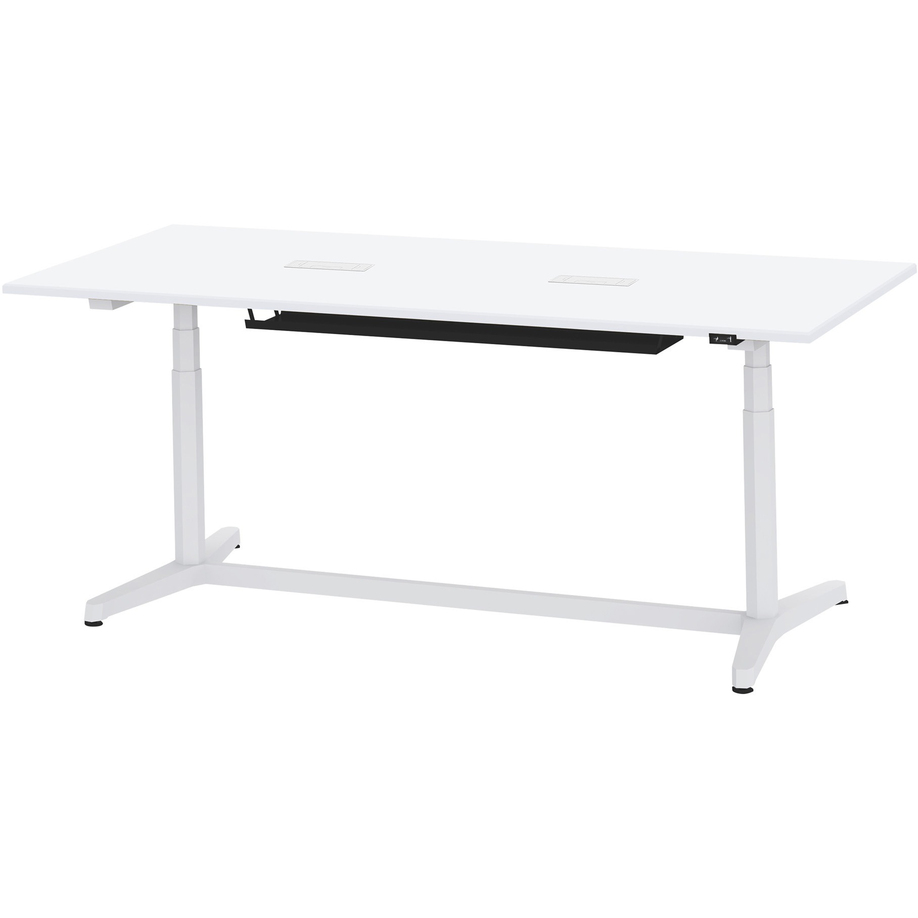 JZT-2109HA-AWL トイロテーブル 配線キャップ付 昇降スイッチタイプ 塗装脚 W2100×D900<配送時組立サービス付> 1台 イトーキ 【通販モノタロウ】