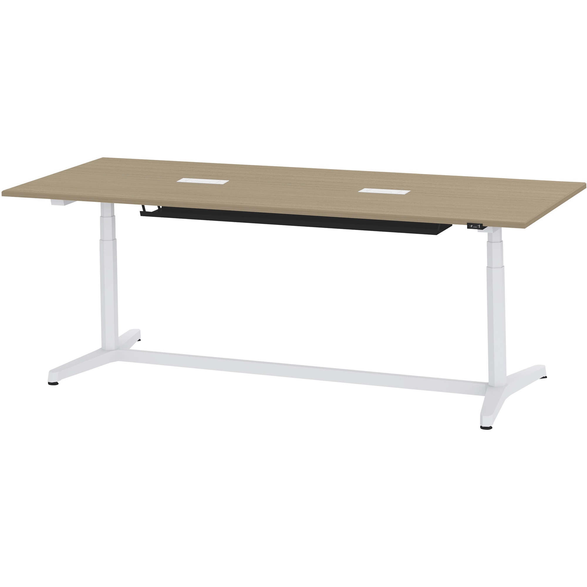 JZT-2409HA-AWM トイロテーブル 配線キャップ付 昇降スイッチタイプ 塗装脚 W2400×D900<配送時組立サービス付> 1台 イトーキ 【通販モノタロウ】