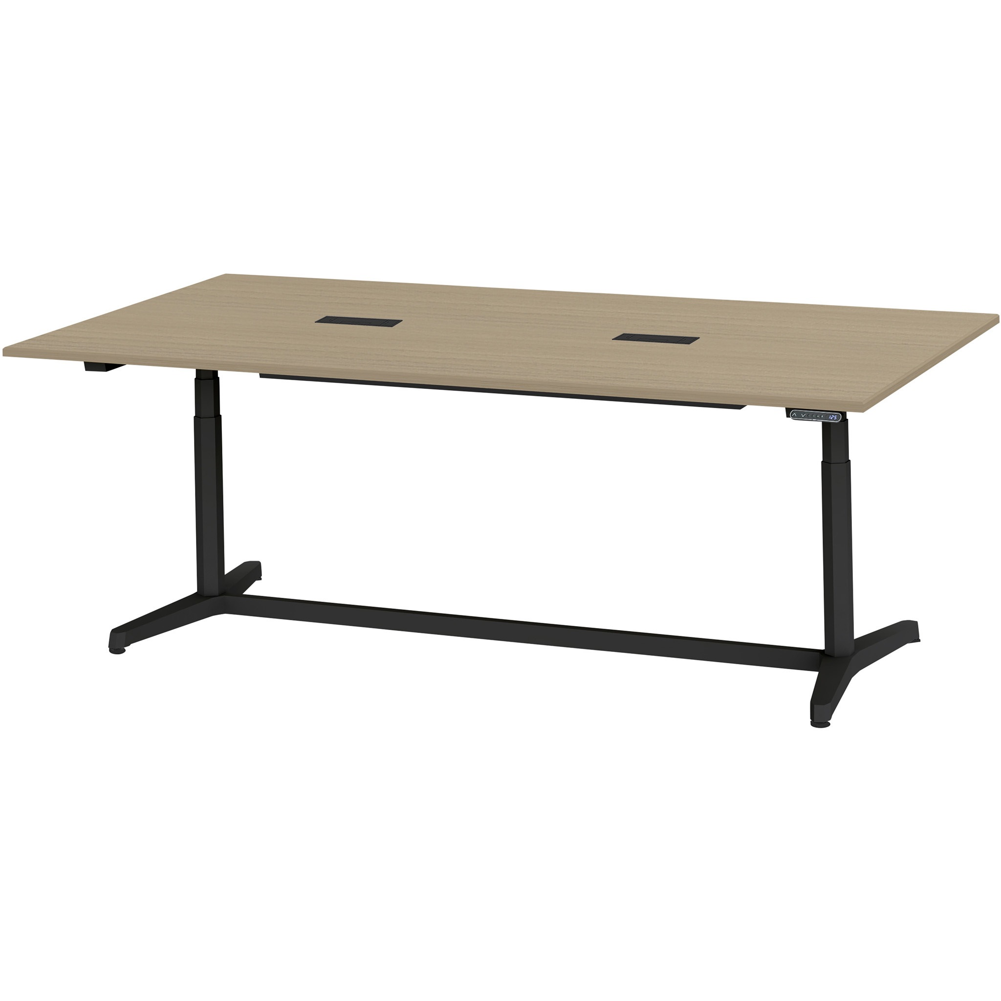 JZT-2412HB-ATM トイロテーブル 配線キャップ付 インジケータ―付昇降スイッチタイプ 塗装脚 W2400×D1200<配送時組立サービス付> 1台 イトーキ 【通販モノタロウ】