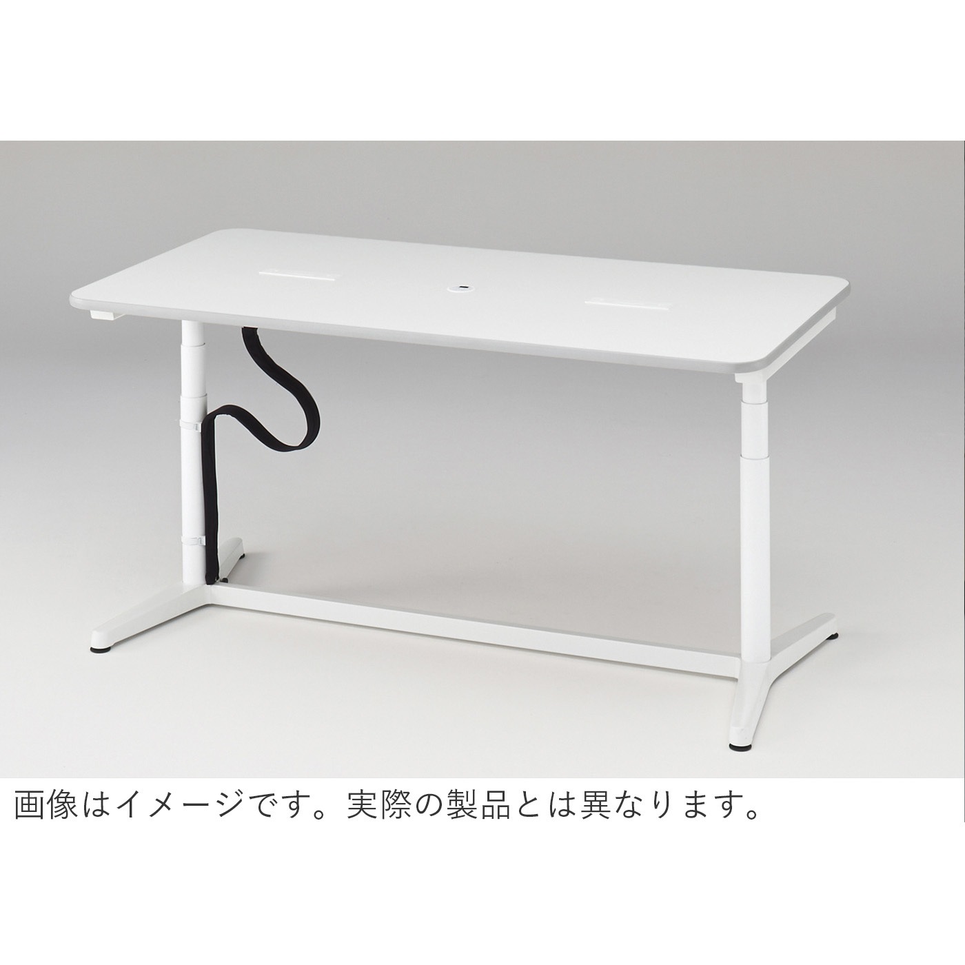 HJZ-1809TNW982 メディワークトイロ 角型 W1800<配送時組立サービス付> イトーキ メラミン化粧板 ホワイト ケーブルガイド付仕様 高さ720mm奥行900mm  HJZ-1809TNW982