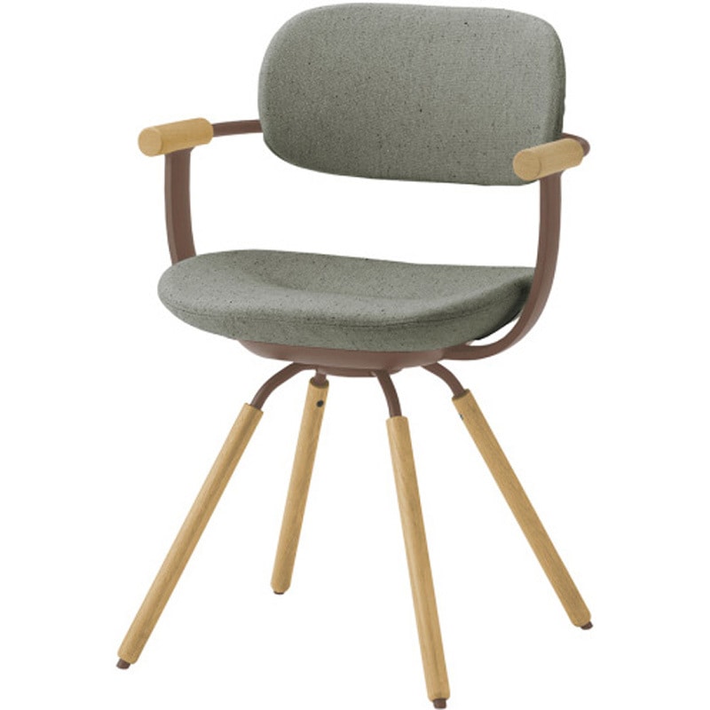 KG-877CD-F2L2 バーテブラ03 4本回転脚 木タイプ CD布地<配送時組立サービス付> イトーキ 高さ810mm幅570mm奥行515mm  KG-877CD-F2L2 60,390円