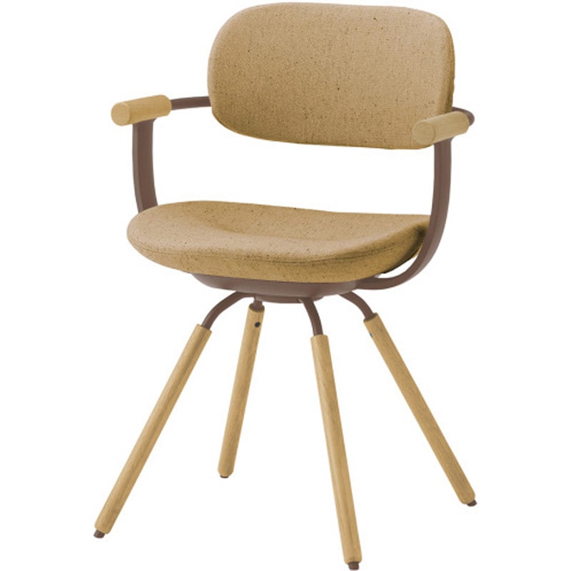 KG-877CD-F2Y2 バーテブラ03 4本回転脚 木タイプ CD布地<配送時組立サービス付> イトーキ 高さ810mm幅570mm奥行515mm  KG-877CD-F2Y2