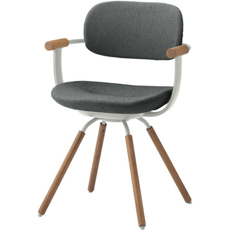 KG-899CD-L4W2 バーテブラ03 4本回転脚 木タイプ CD布地<配送時組立サービス付> イトーキ 高さ810mm幅570mm奥行515mm  KG-899CD-L4W2